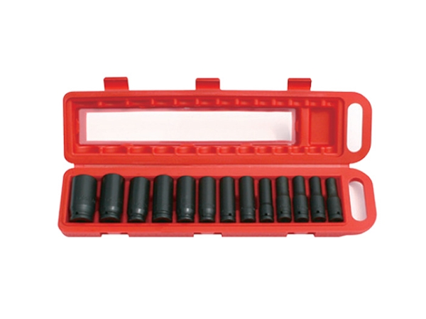 1/2 Extended impact socket set, 13-piece